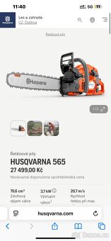 Husqvarna 565 motorová pila po kompletním servise - 7
