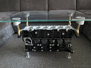 Konferenční stolek z bloku motoru R6 BMW - 7