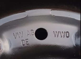 Plechové disky sada - originál VW Škoda 5x112 6Jx15 ET43 - 7