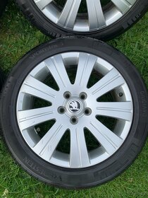 Alu kola Škoda R17 5X112 LETNÍ PNEU 205/50 R17 VREDESTEIN - 7