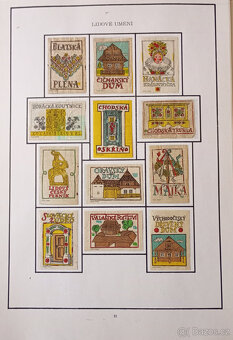 Historické zápalkové nálepky Československo r45-58 - 7