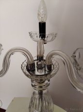 Stolní lampa skleněná, 3 ramenná - 7