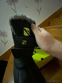Prodám zimní zateplené boty s kožíškem vel.39 - sněhule - 7