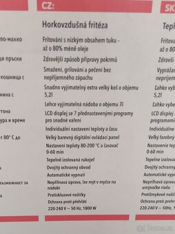 Horkovzdušná fritéza ROHNSON 5,2 L - 7