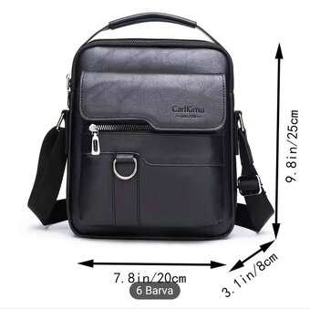 Nová pánská kožená taška - 7