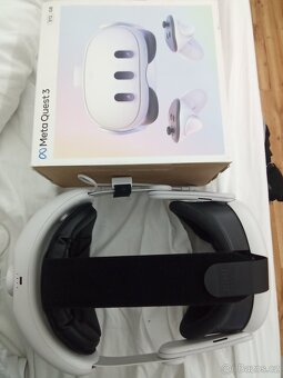 Meta quest 3 512GB + headstrap kiwi 10k, pouzdro, pcvr kabel - 7