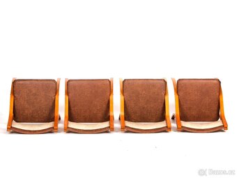 6x designové retro židle, návrh L.Volák, TOP stav. - 7