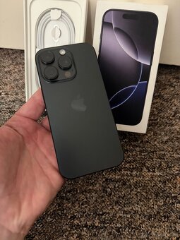 Apple iPhone 16 Pro 256gb Black Titan. 100% baterie, zaruka. - 7