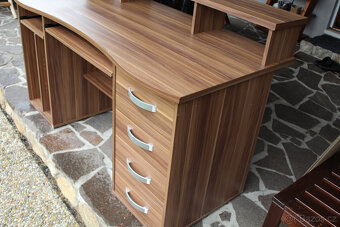 Psací stůl se 4 zásuvkami - 7