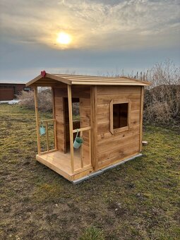 Dřevěný domeček pro děti , dětské hřiště - 7