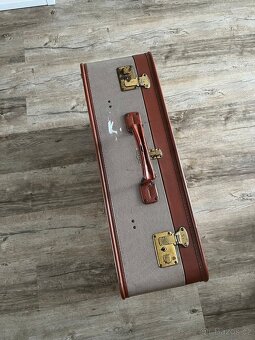 Vintage cestovní kufr gold pfeil - 7