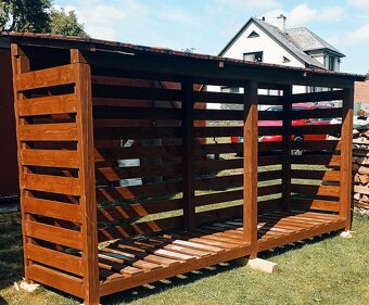 Dřevník - přístřešek na dřevo - 7