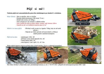 Samonakládací pásový minidumper - 7