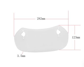 Uni deflektor(prodloužení)plexi chopper,skůtr,apod. - 7