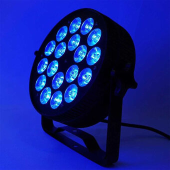 Reflektor LED PAR HEX 18x18W Scénické Osvětlení DMX RGBWA+UV - 7
