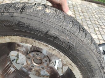 Prodám orig alu 17 AUDI 5x112 ET 45 zimní pneu - 7