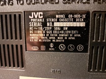 JVC CD-1635 reportážní tape deck - 7