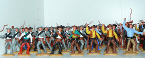 Timpo Toys figurky:kovbojové,indiáni,vojáci,mexičani 1000 ks - 7