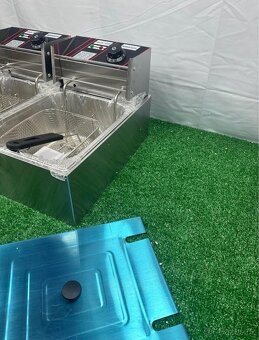 Elektrická dvojitá fritéza - 2 x 6L - 7