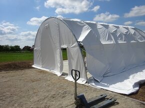 Plachtová montovaná hala - 9,15 x 26 x 4,5m - 900g - naviják - 7