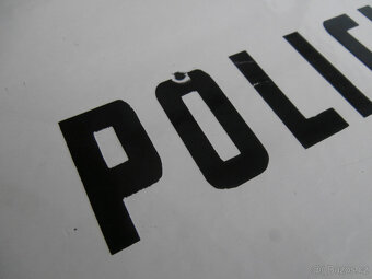 Cedule smaltovaná starší POLICIE v pěkném stavu 2.500 kč - 7