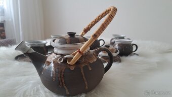 Keramická sada espresso - hrnečky/talířky, konvice/cukřenka - 7