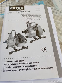 Benzínové čerpadlo na vodu a hadice - 7