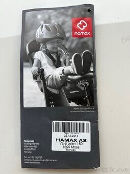 Dětská sedačka na kolo Hamax (2 držáky na kolo) - 7