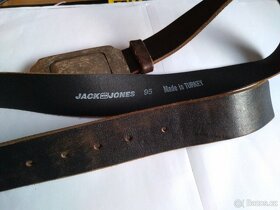 Pánský kožený opasek Jack and Jones - 7