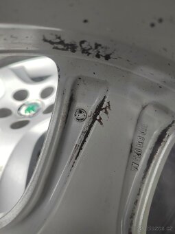 Prodám orig alu 16 škoda Octavia I 5x100 ET 42 letní pneu - 7