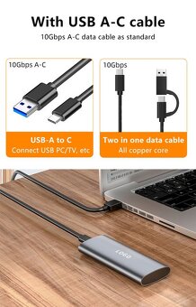 Externí box SSD NVMe M2 10 Gbps USB Typ C 3.1 - 7