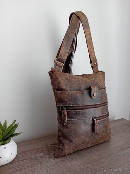 Vera Pelle crossbody taška kožená unisex - 7