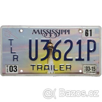 Americké staré značky, ŠPZ , license plate - 7