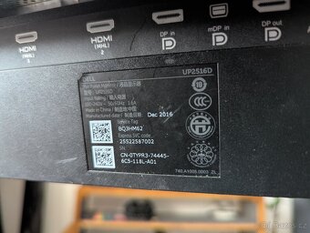Dell UP2516D - 25 palců, IPS, 2560x1440 QHD - 7