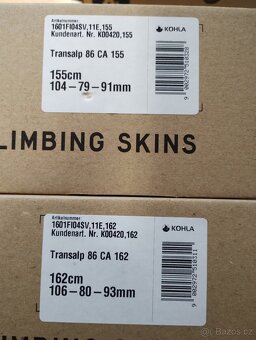 Skialpy Fischer Transalp 86 C + vázání + pásy 162,169cm - 7