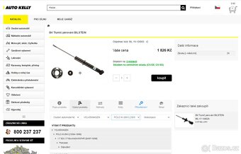 B4 Tlumič pérování pro VW Polo III. (BILSTEIN) - 7