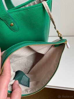 Kožená velká kabelka Ralph Lauren Newton - 7