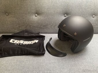 Přilba na moto otevřená Cassida Oxygen černá/matná vel M. - 7