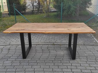 Masivní jídelní stůl 200x95 cm. - 7