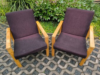 Retro dřevěná křesla Tatra Pravenec - 70. léta - 7