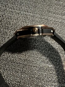 pánské designové měděné hodinky s koženým páskem - 7