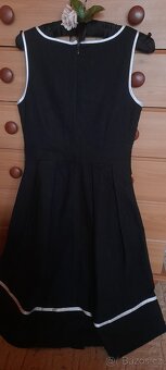 Orsay elegantní černé šaty - Len / bavlna - 7
