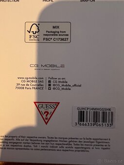 iPhone 14 plus luxusní obal Guess černý třpitivý originál - 7