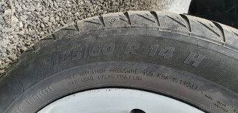 Alu Borbet R14, 6J, 4x100 + letní pneu 185/60 Point S - 7