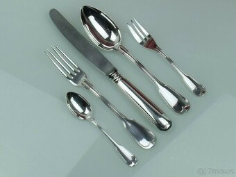 Příbory Wilkens Augsburger Thread 800 Silver, stolní příbory - 7