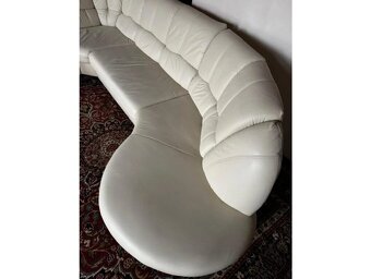 Rohová kožená sedací souprava, 3302 - 7