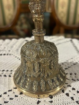 Starožitný tibetský rituální zvonek se zdobením - 7