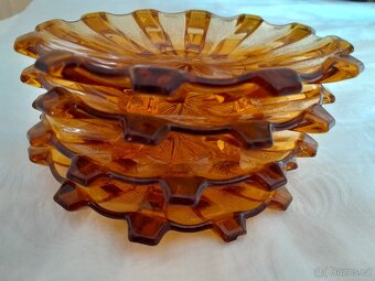 STAROŽITNÉ SKLENĚNÉ MISKY Art Deco - čtyři kusy - 7