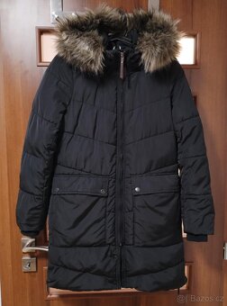 Dámská zimní černá bunda kabát s kožešinou Only NewRoona S - 7