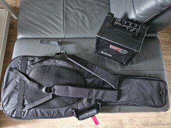PRODÁM SET EL. KYTARA + KOMBO + POUZDRO + KABEL jako NOVÉ - 7